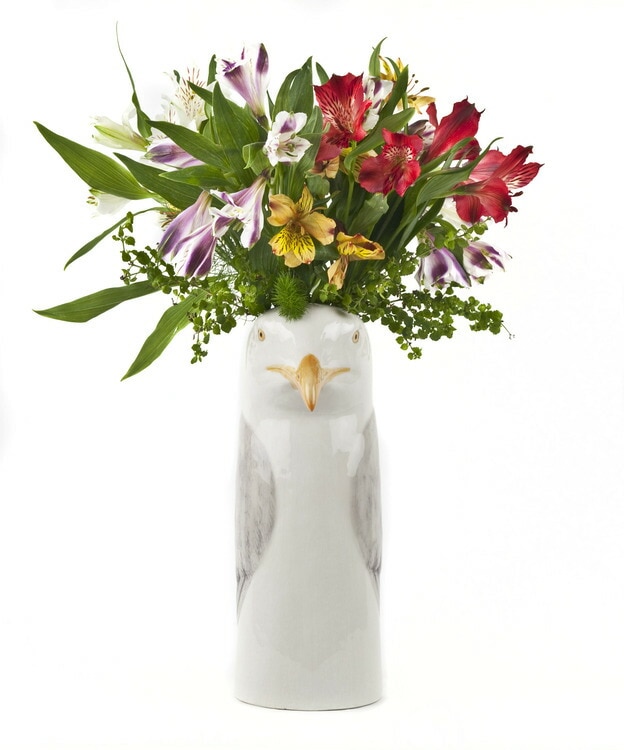 【Quail Ceramics】Herring Gull Flower Vase