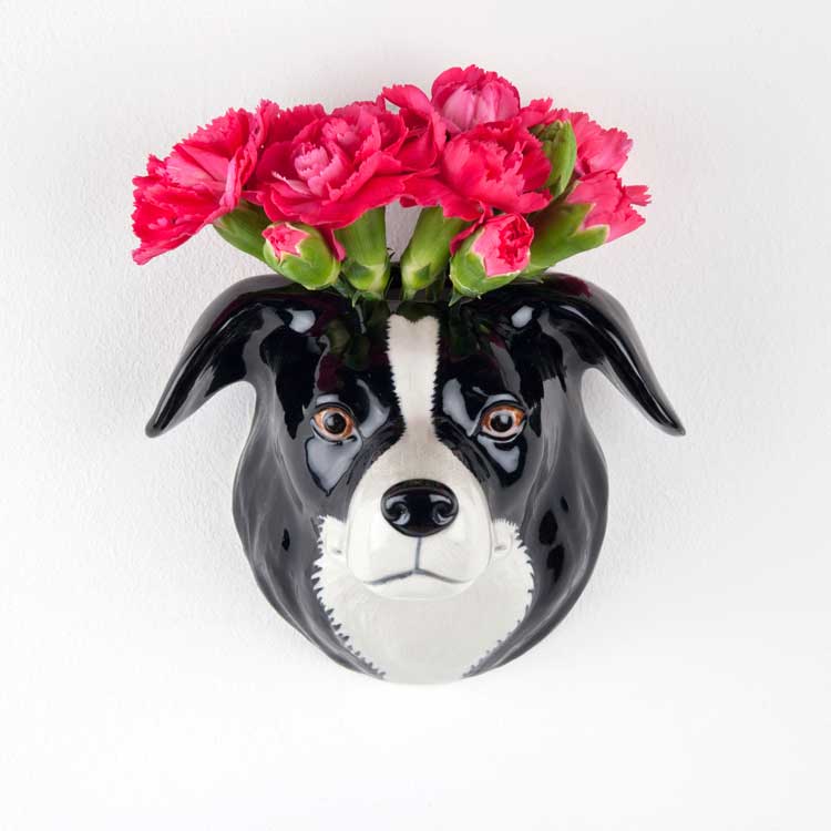 【Quail Ceramics】Border Collie Wall Vase