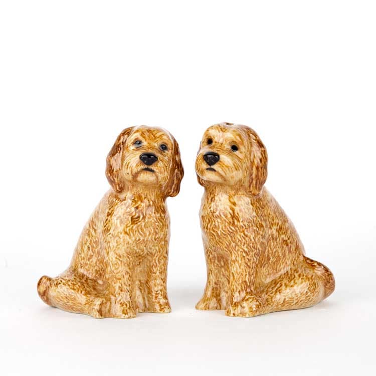 【Quail Ceramics】Cockapoo (Apricot) Salt&Pepper Set