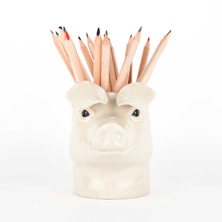 【Quail Ceramics】British Lop Pig Pencil Pot