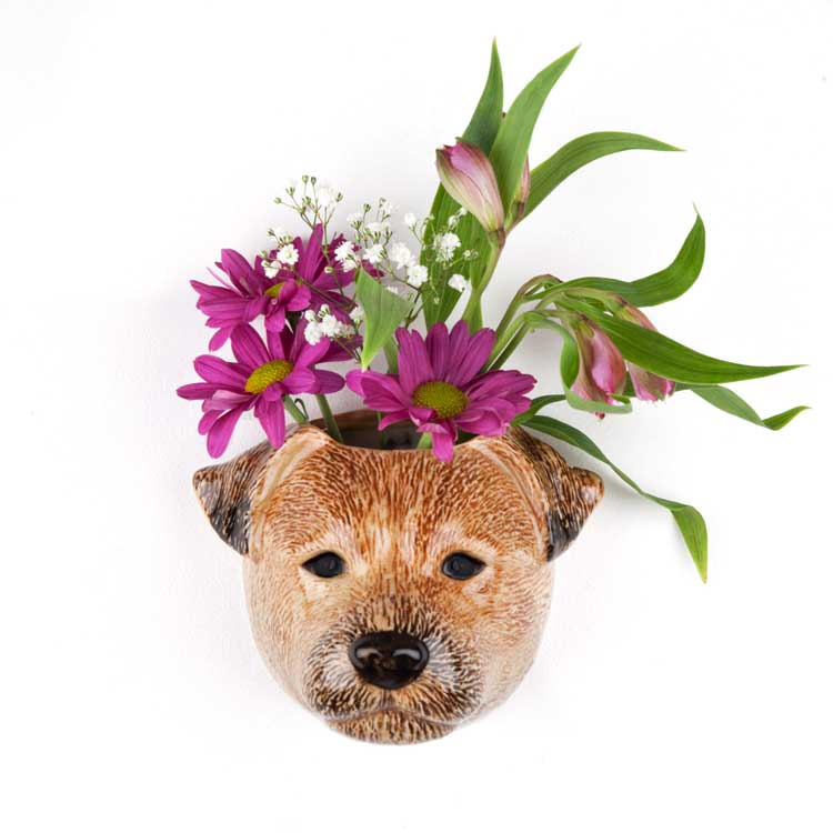 【Quail Ceramics】Border Terrier Wall Vase