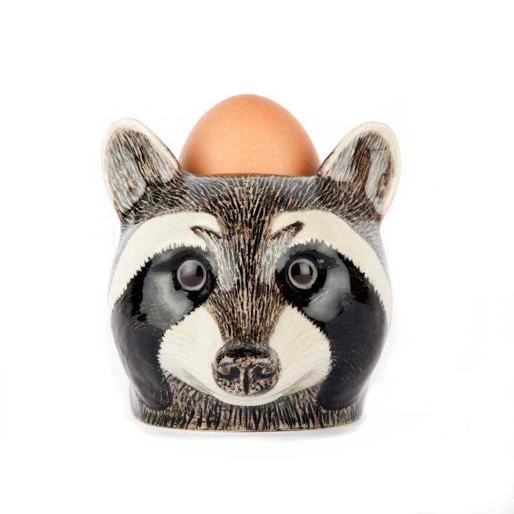 【Quail Ceramics】Raccoon Face Egg Cup