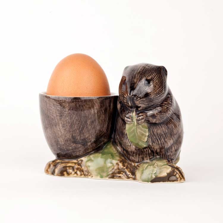 【Quail Ceramics】Water Vole with Egg Cup