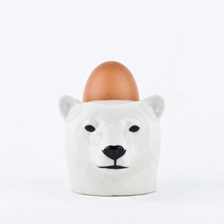 【Quail Ceramics】Polar Bear Face Egg Cup
