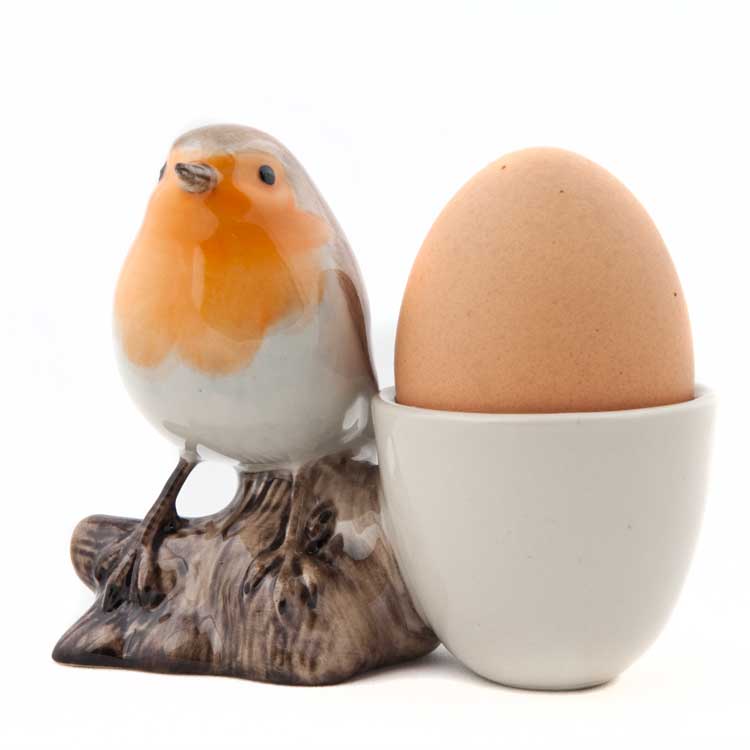 Robin with Egg Cup