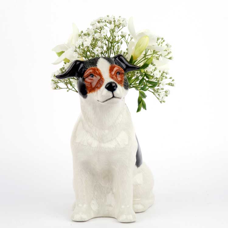 【Quail Ceramics】Jack Russell Terrier Flower Vase(Sサイズ)