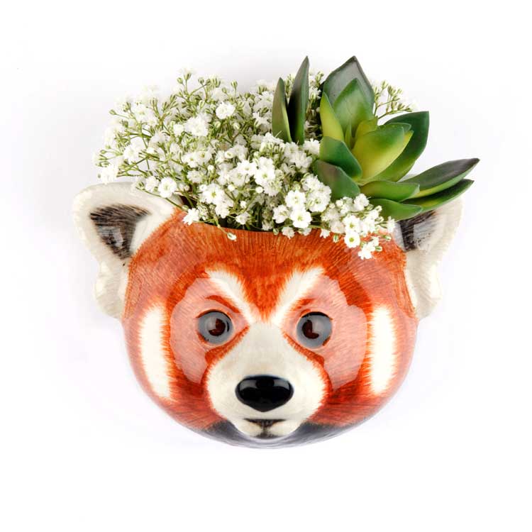 【Quail Ceramics】Red Panda Wall Vase