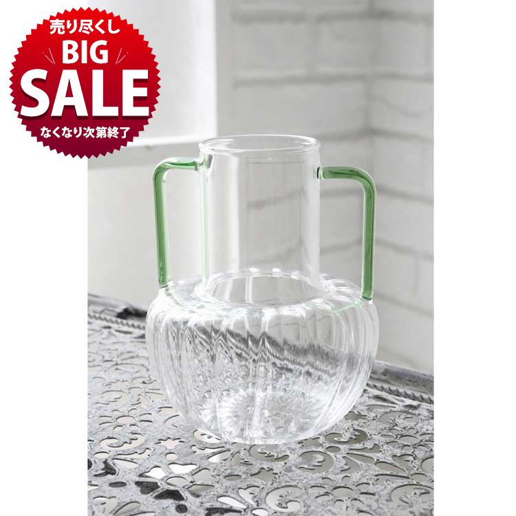 在庫限り！Handle Vase -Lime-