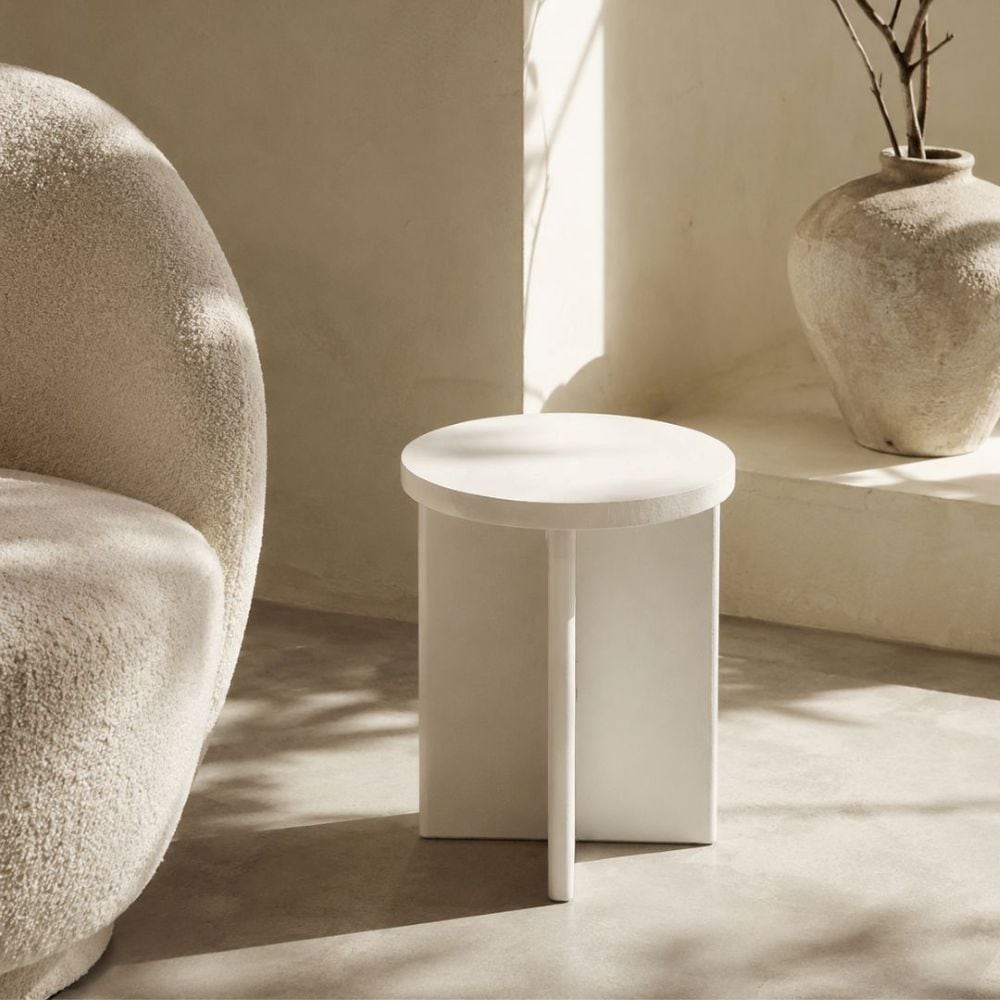 Stone-like Side Table