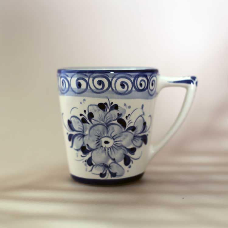 Azulejo Floral Mug -White-