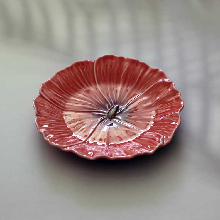 Maria Flor Plate -Hollyhock- (23cm)