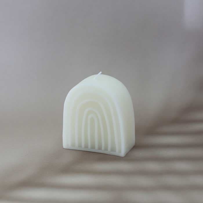 Rainbow Candle -White-