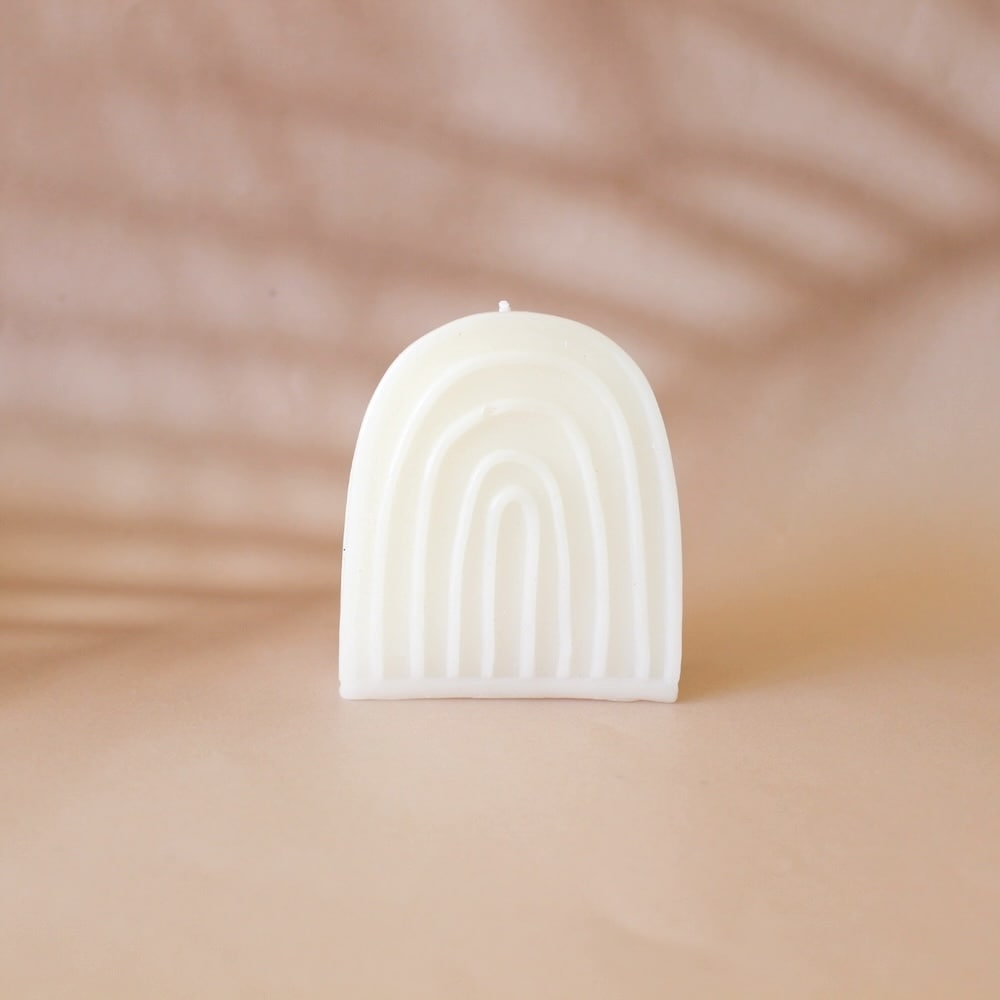 Rainbow Candle -White-