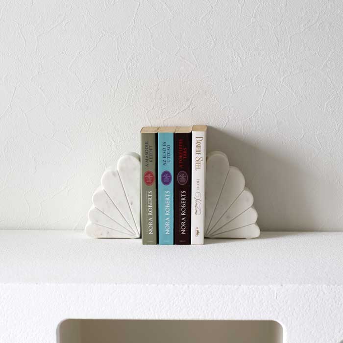 White Marble Book End