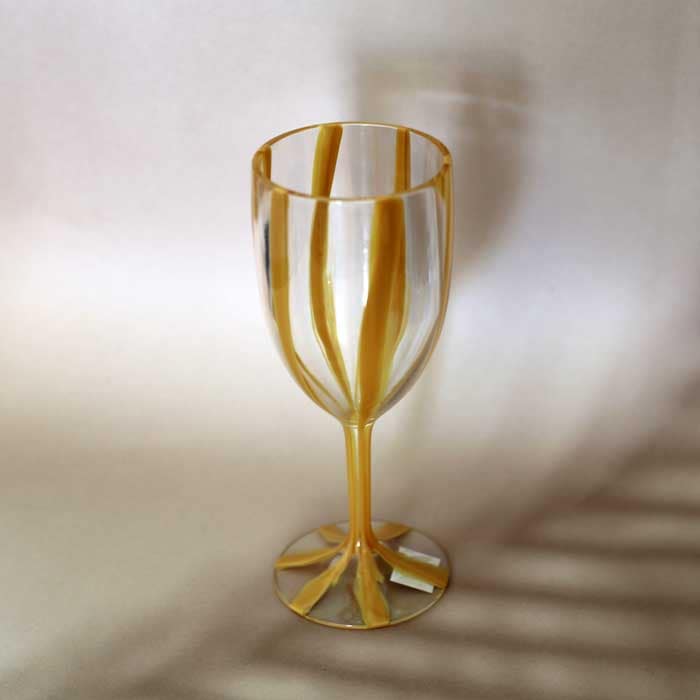 Cabana Acrylic Wine Glass -Honey-