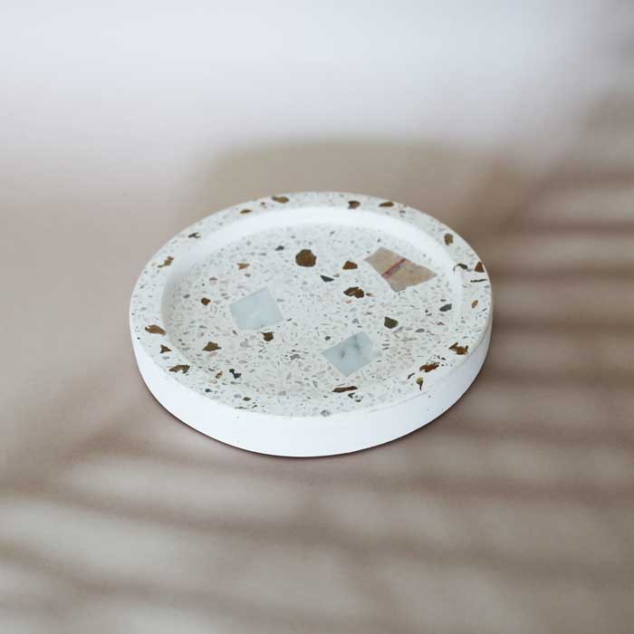 Arno Terrazzo Candle Plate (M size)