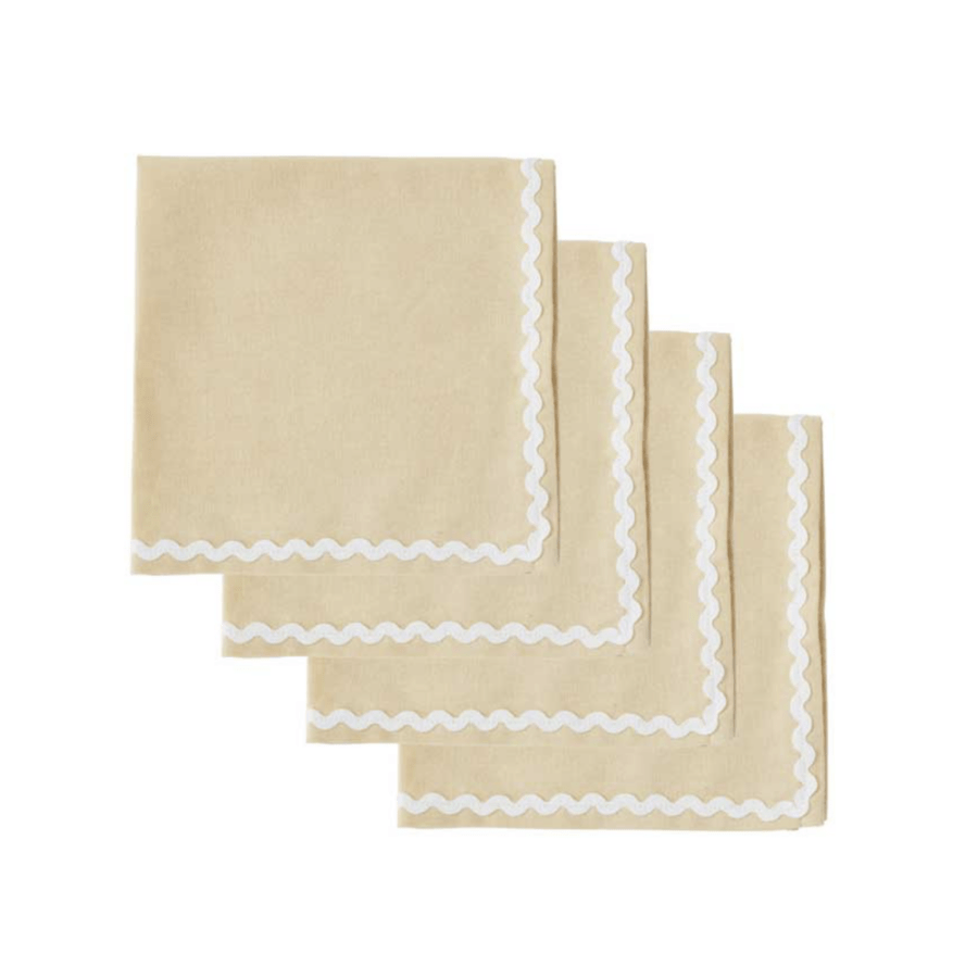 -4sets- Orla Cotton Napkin (Butter)