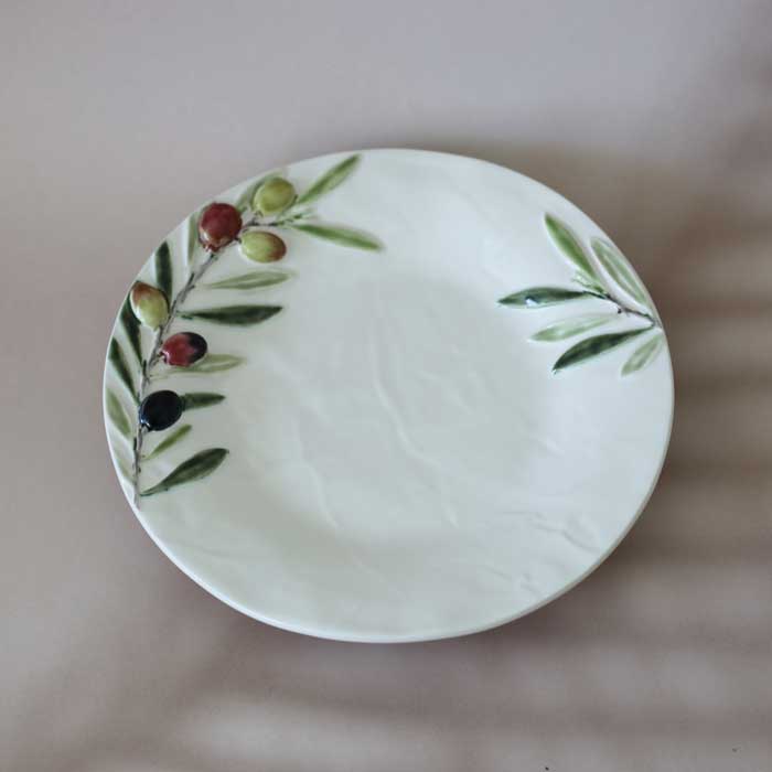 Olive Dessert Plate (22.5cm)