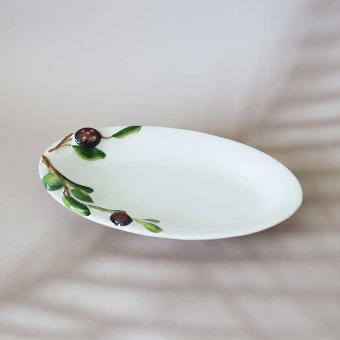 Olive Oval Plate (26cm)