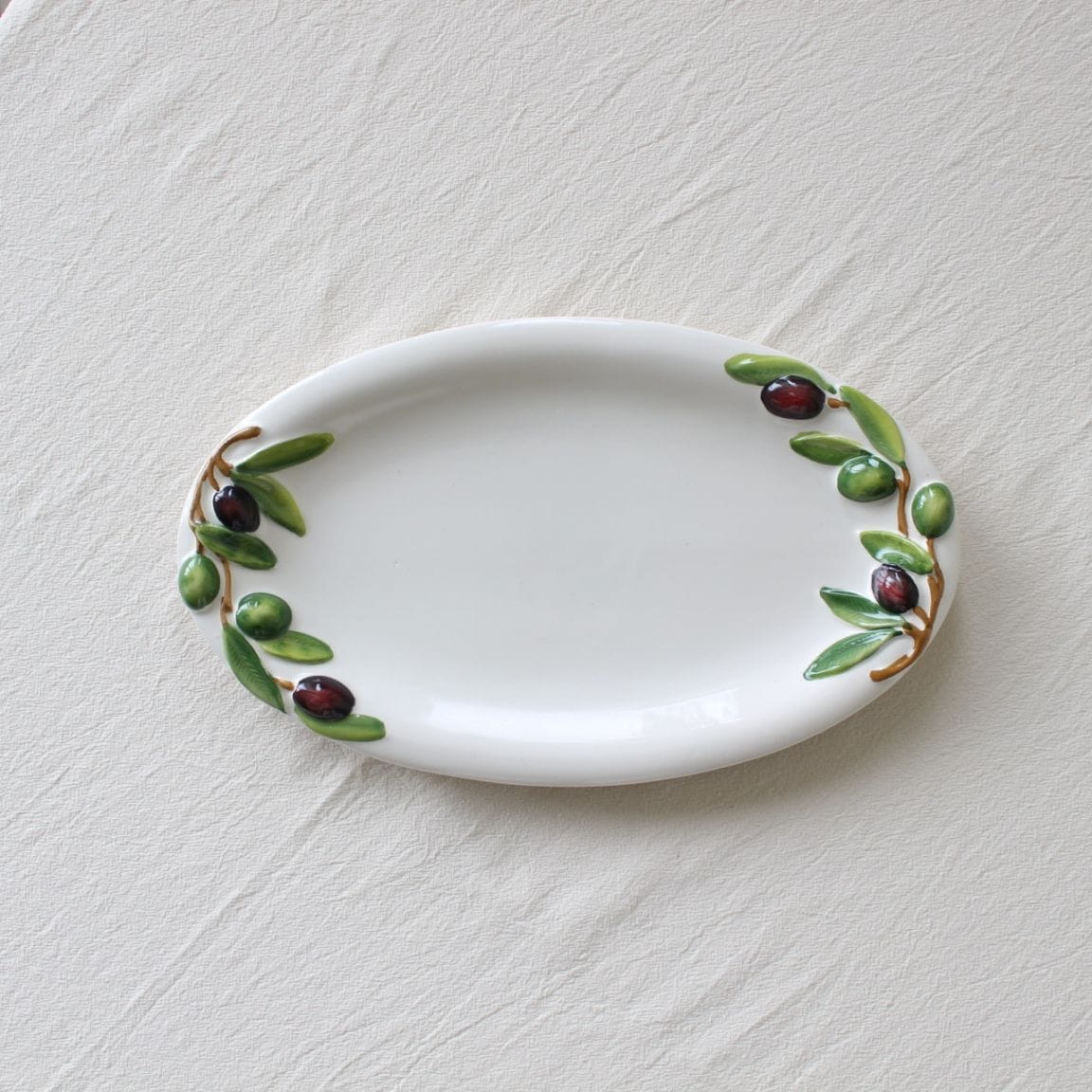 Olive Oval Plate (32cm)