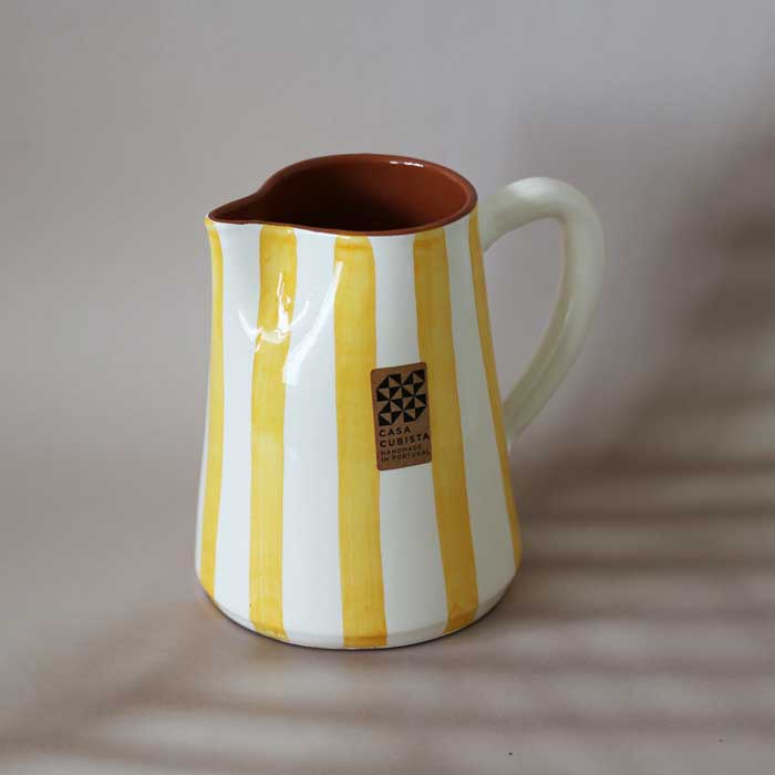 Bold Stripe Large Jug -Tangerine- (1.0l)