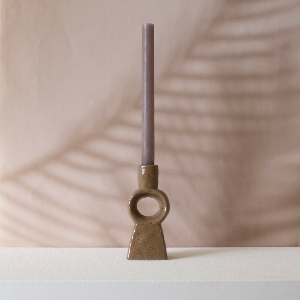 Stoneware Candle Holder -Type:B-