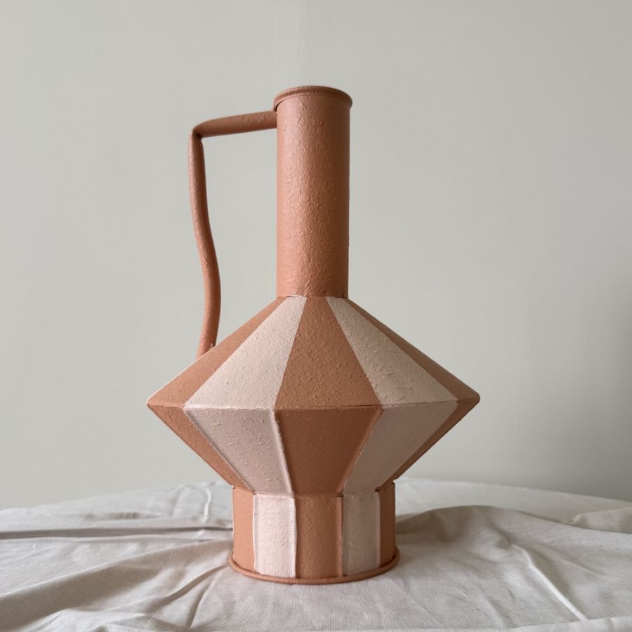 Metal Funnel Vase -with Handle-