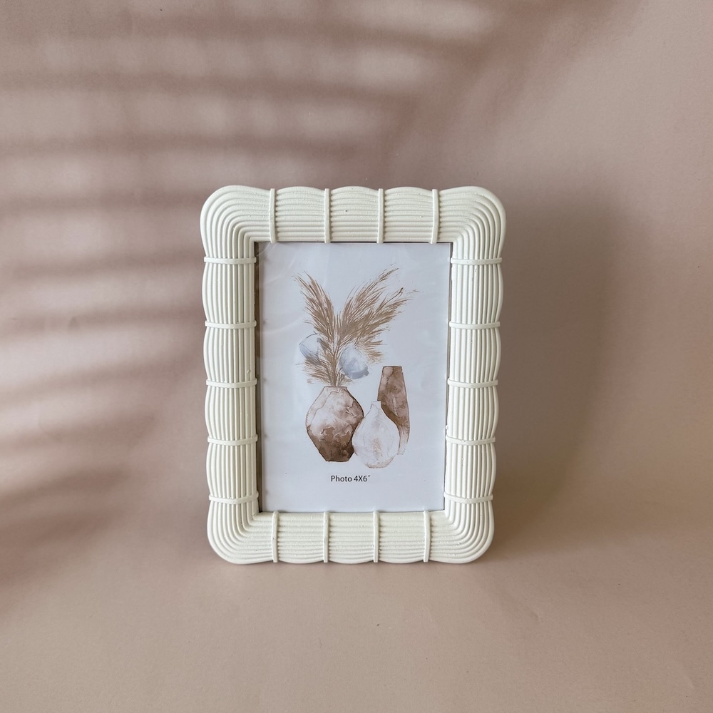 Resin Photo Frame color -Milk