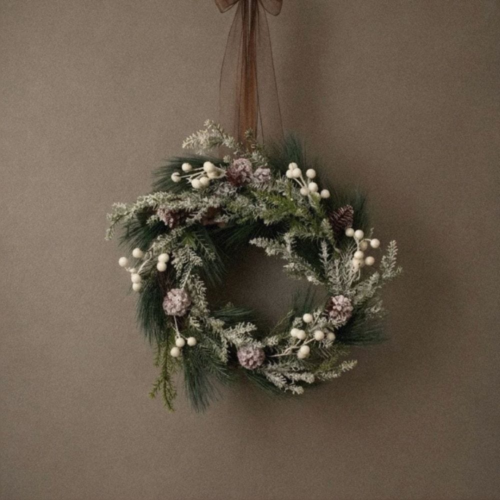 Pinecone Wreath Plas / 45cm