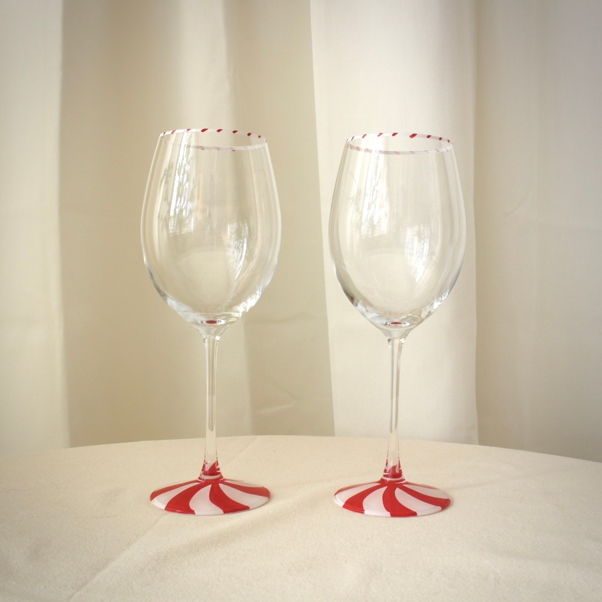 Wine Glass Candy Cane 2set