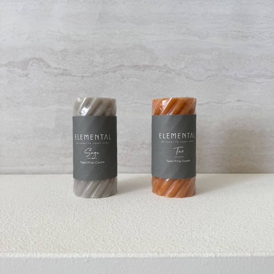 Twist Pillar Candle Tall / 2026 SS