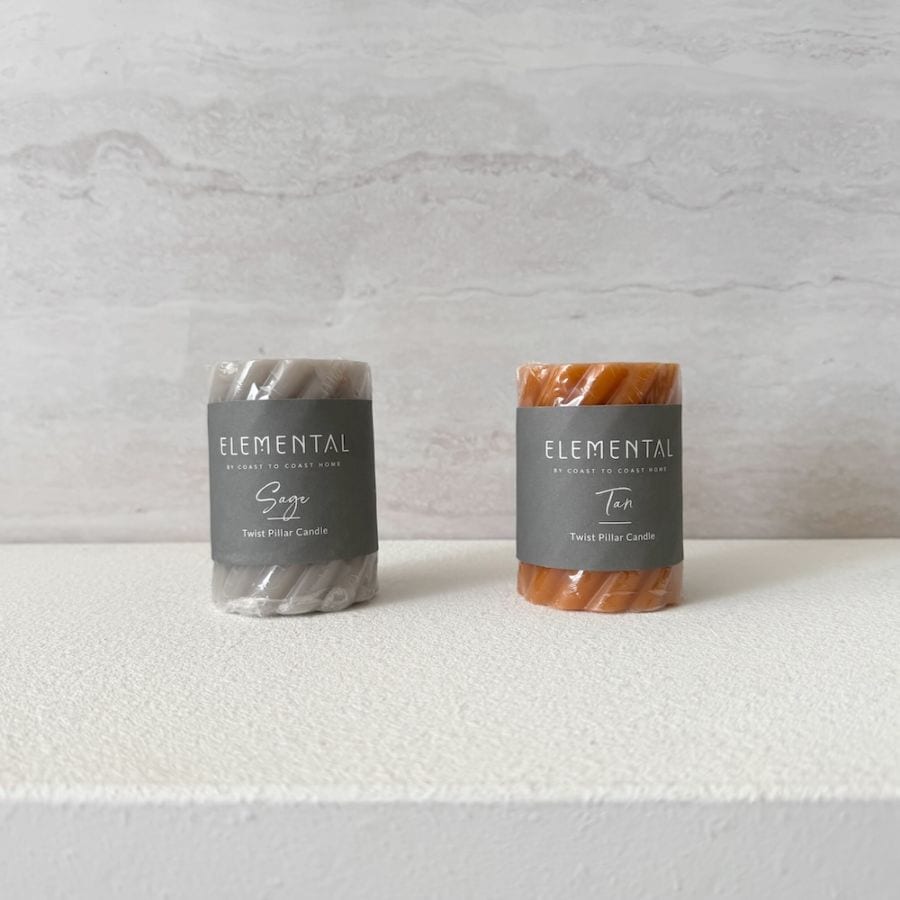 Twist Pillar Candle Small / 2026 SS