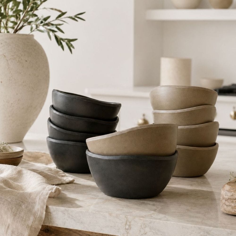 Minimal Form Melamine Bowl