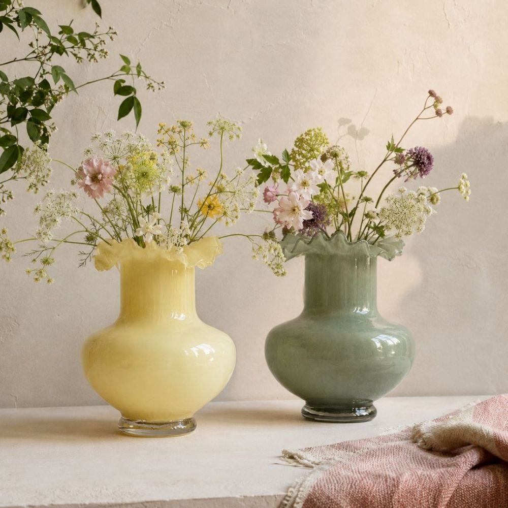 Soft Wave Glass Vase