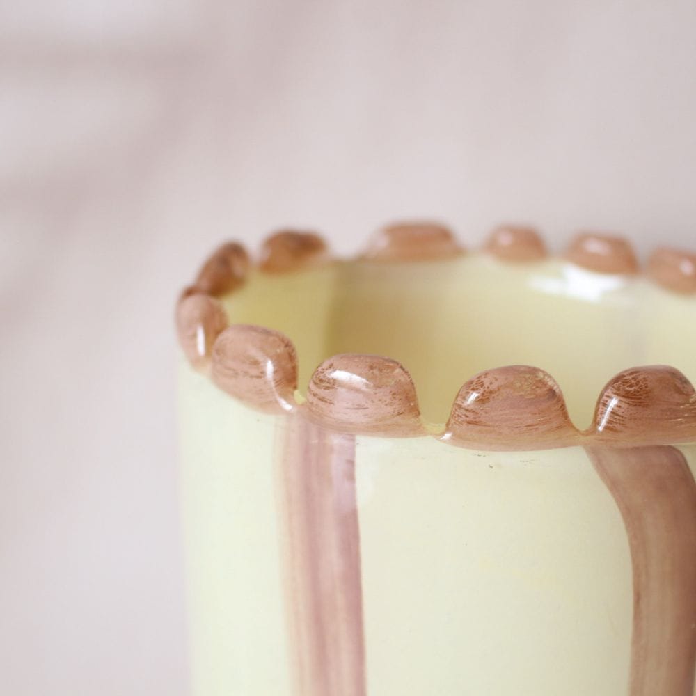 Pettine Stripe Glass Vase