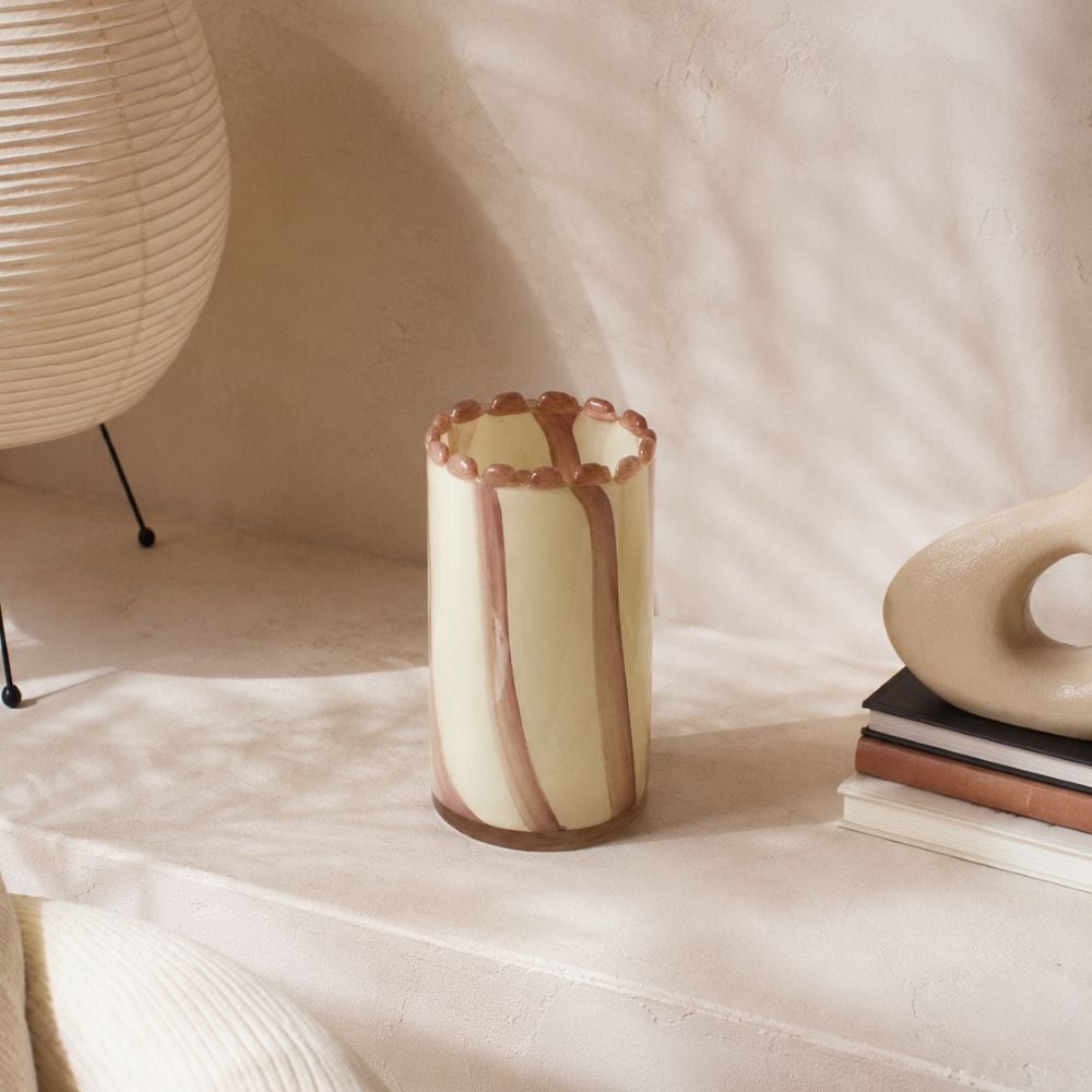 Pettine Stripe Glass Vase