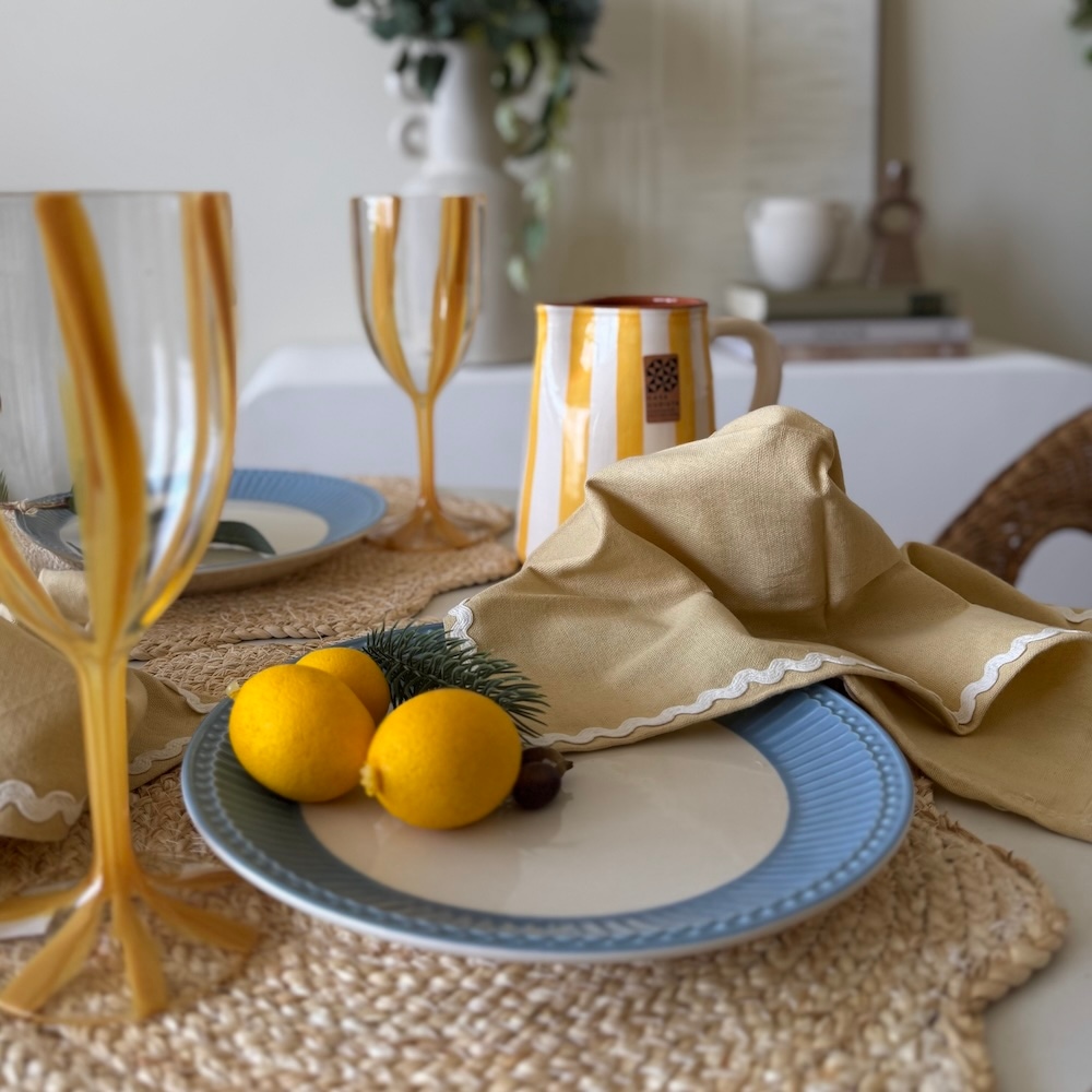 4sets Orla Cotton Napkin (Butter)