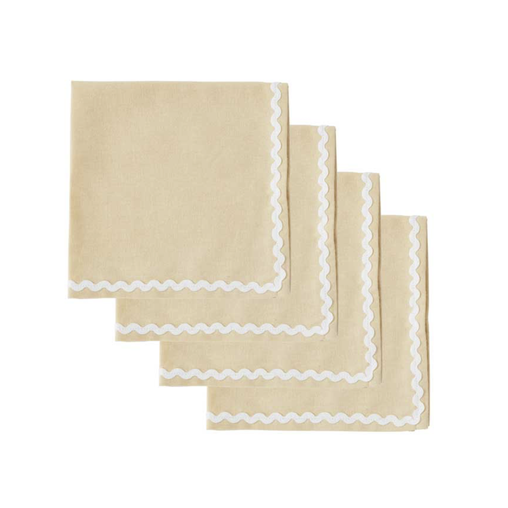 4sets Orla Cotton Napkin (Butter)