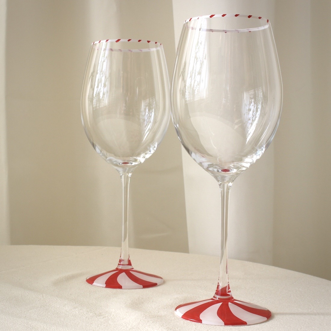 Wine Glass Candy Cane 2set