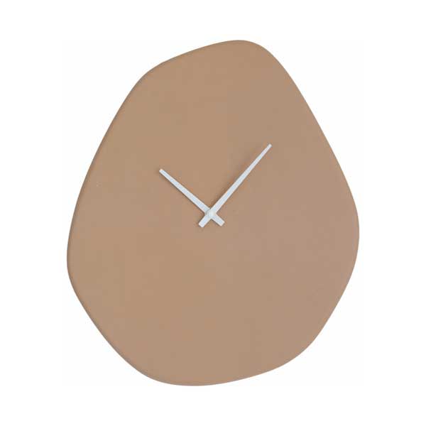 テラコッタの壁掛け時計｜掛け時計 数字なし ミニマル 海外 おしゃれ