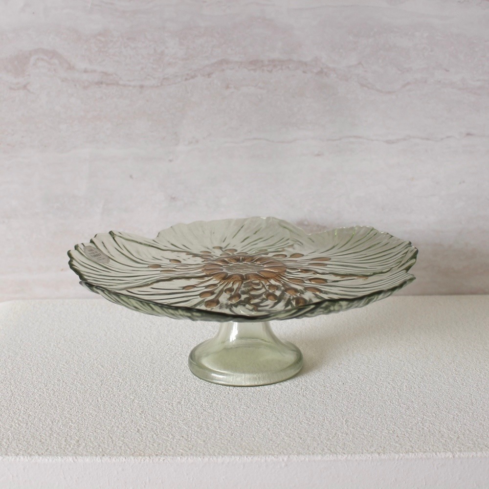 Abigail Glass Footed Cake Plate