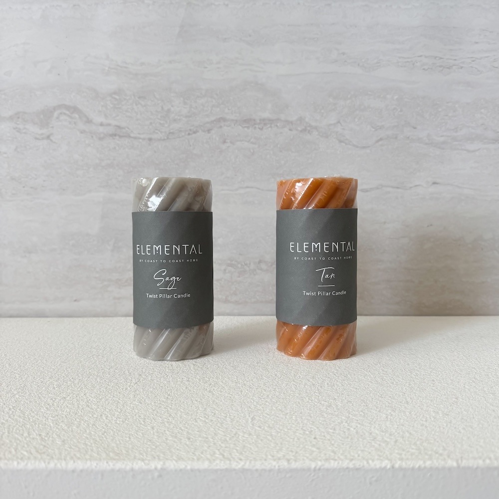 Twist Pillar Candle Tall