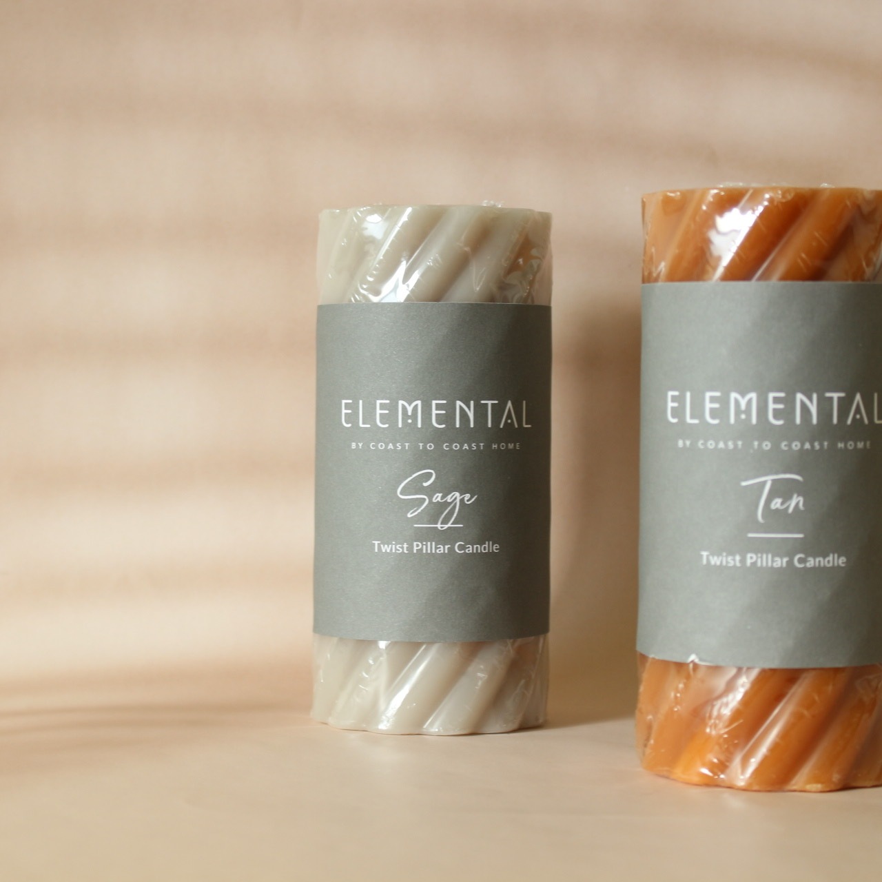 Twist Pillar Candle Tall