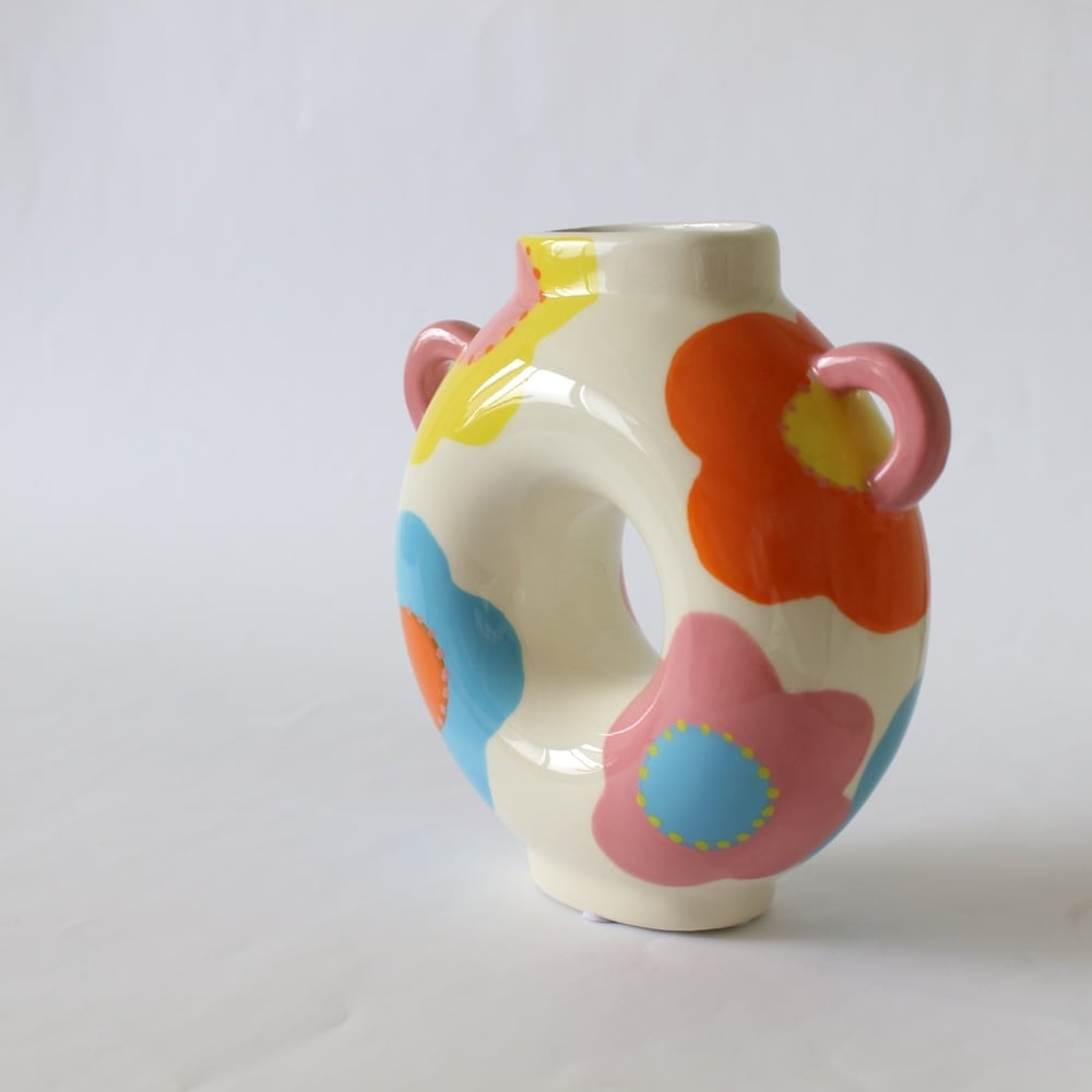 QUE RICOのドーナツ型花瓶｜ケリコ ベルギー フラワーベース