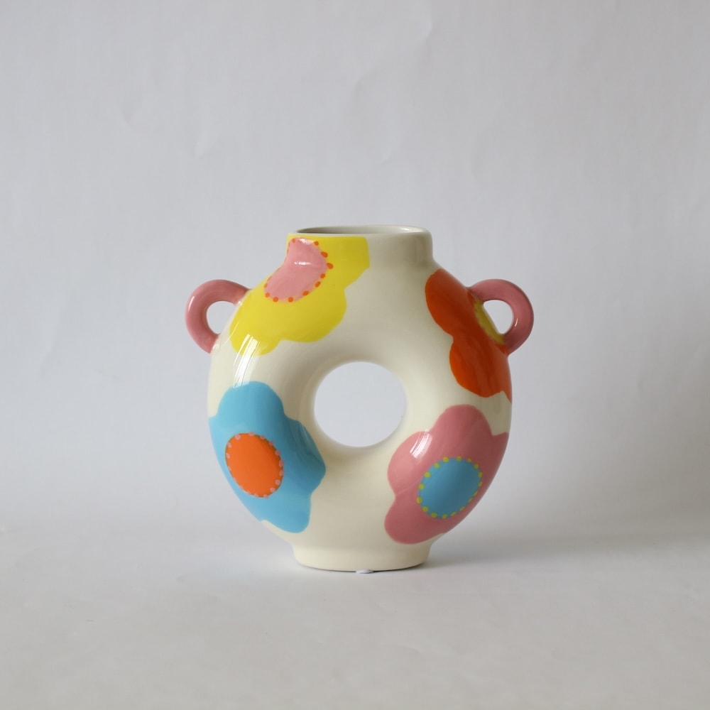 QUE RICOのドーナツ型花瓶｜ケリコ ベルギー フラワーベース