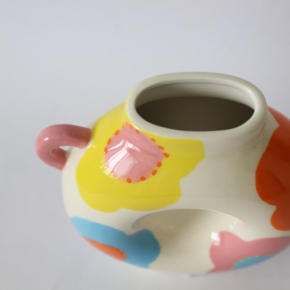 QUE RICOのドーナツ型花瓶｜ケリコ ベルギー フラワーベース