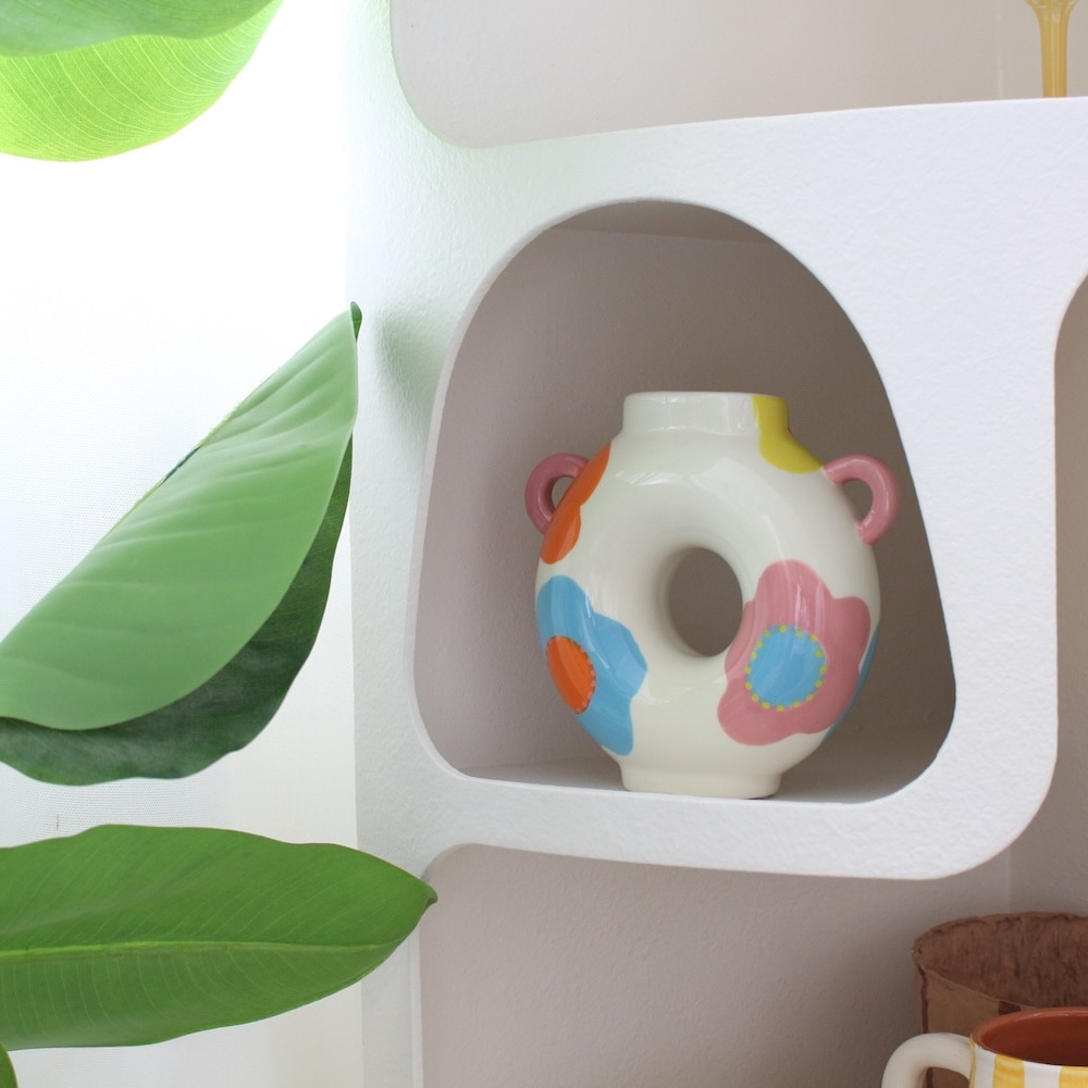 QUE RICOのドーナツ型花瓶｜ケリコ ベルギー フラワーベース