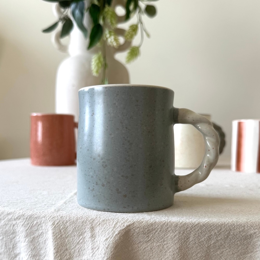 マグカップ グレー 灰色 バイカラー セラミック 陶器 カップ コーヒー