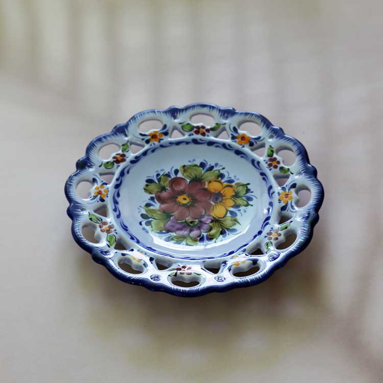 飾り皿　陶器　手描き　ヨーロッパ　置物　インテリア　工芸品　美術品　A2747 1_000000002050.jpg?1728615942