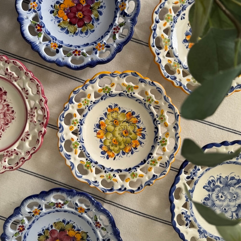 ポルトガル伝統装飾アズレージョの飾り皿 ｜ポルトガル 伝統装飾